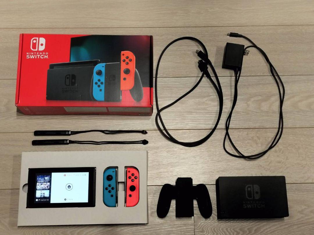Nintendo Switch 本体 ネオンブルー・ネオンレッド　付属品完備