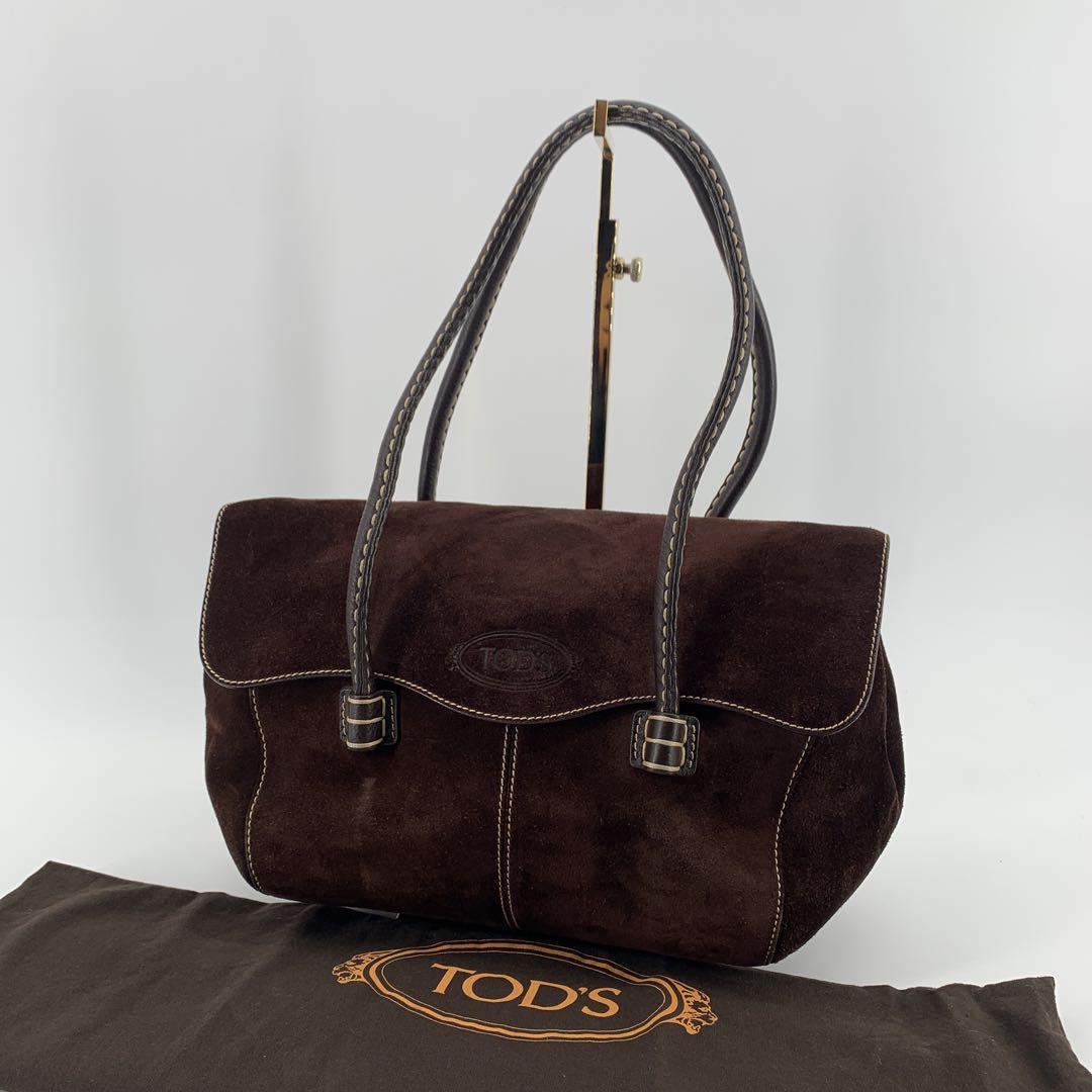 TOD'S  トッズ　スエード　トートバッグ