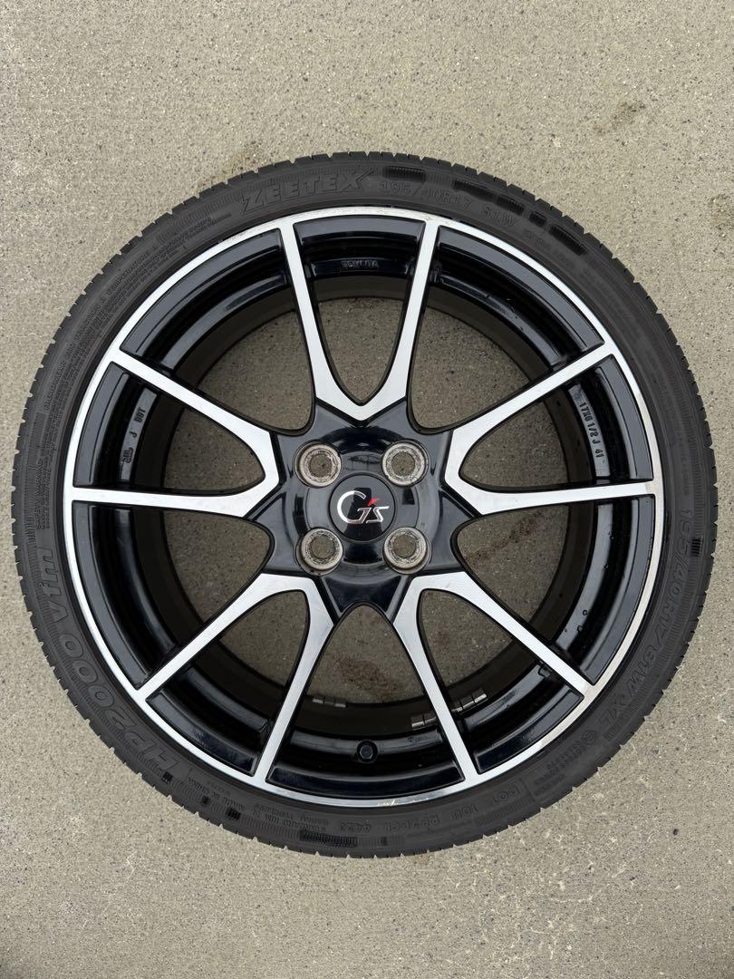 ルーミー/タンク/トール等 G’sアクア流用 17インチ ホイールタイヤセット