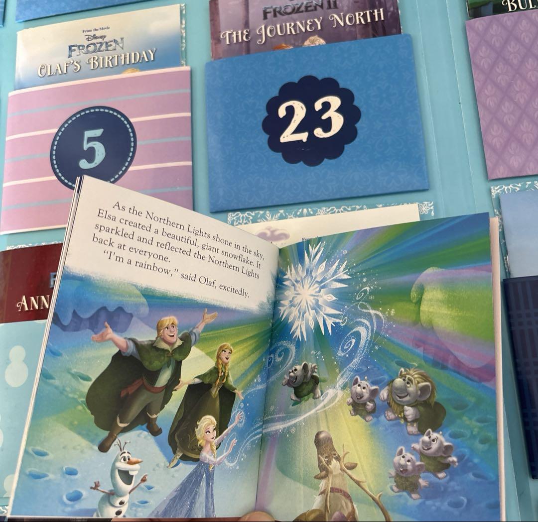 ディズニー　アナと雪の女王　絵本　英語　アドベンチャーブック　洋書　ミニ　知育