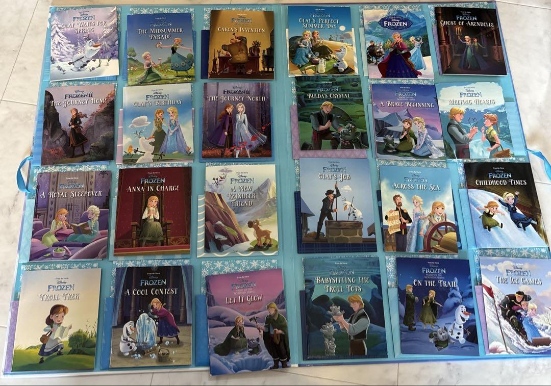 ディズニー　アナと雪の女王　絵本　英語　アドベンチャーブック　洋書　ミニ　知育