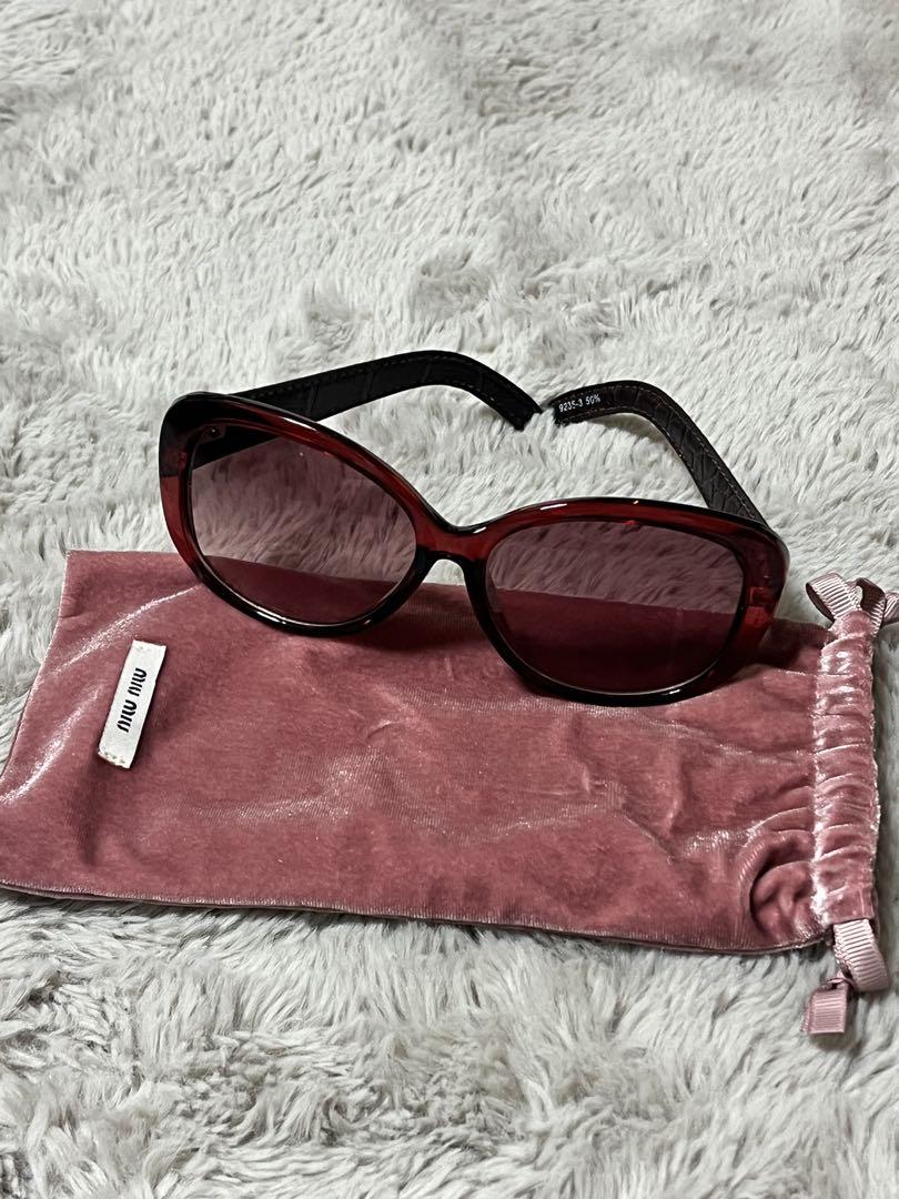 miu miu ブラウンフレーム サングラス ケース付き