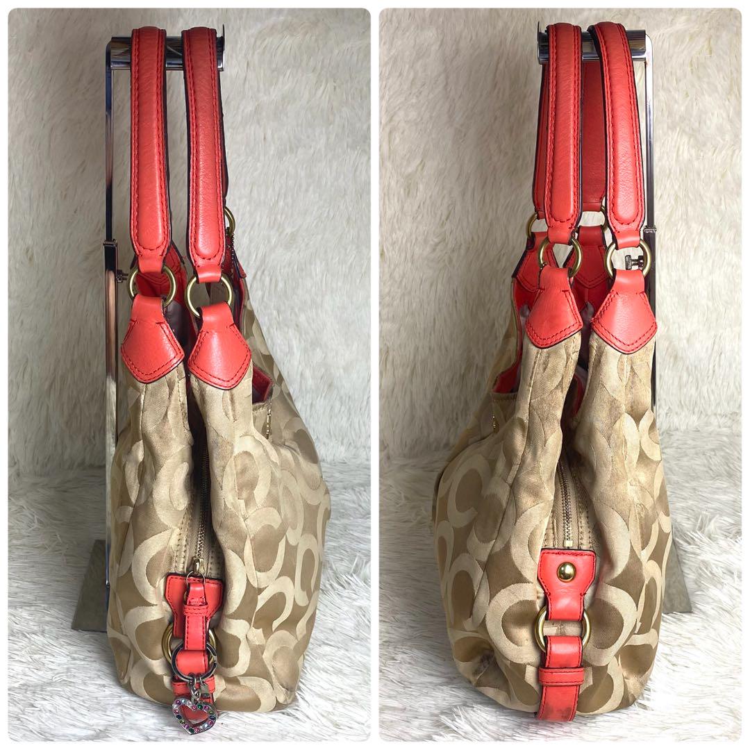 COACH コーチ トートバッグ ロゴチャーム PVC レザー #1R-14
