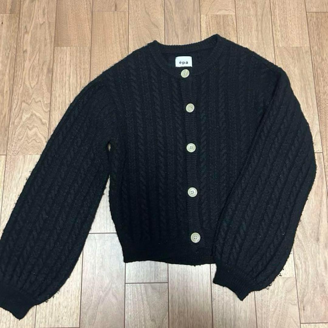 来店をご期待! epa エパ knit cardigan BLK SIZE この夏最後のチャンス！