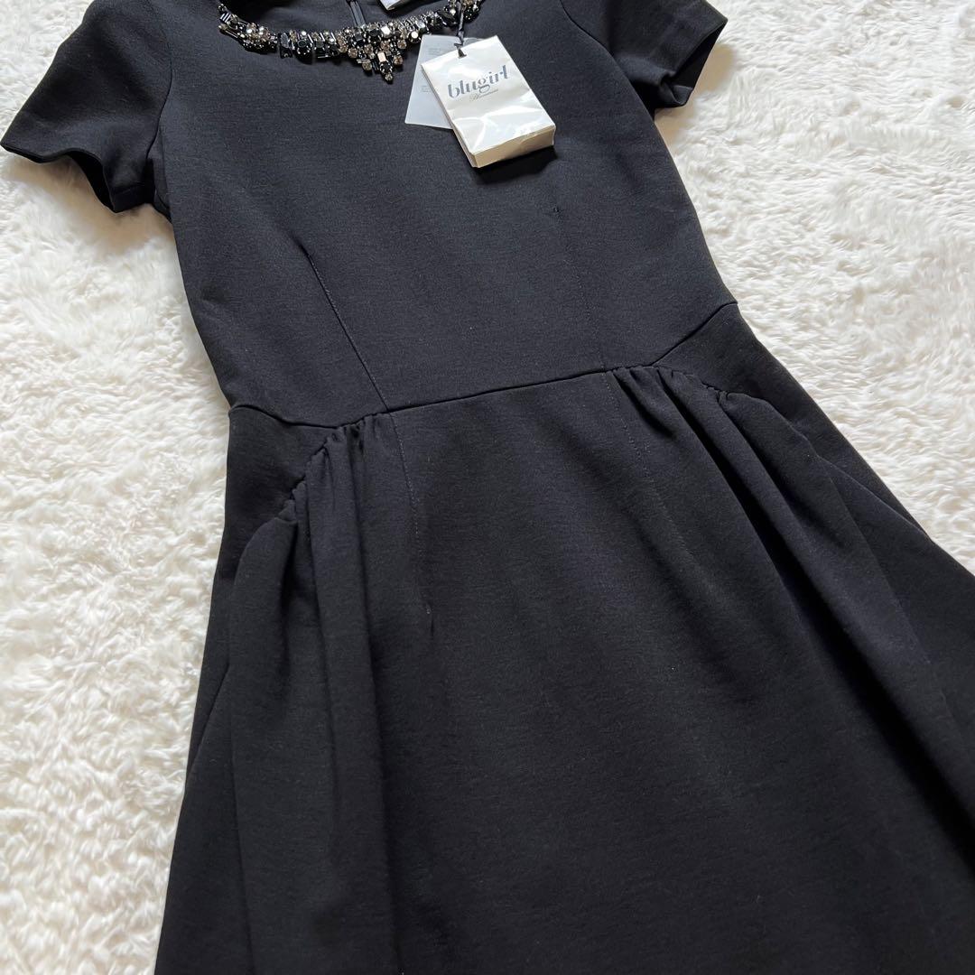 新品 タグ付き blugirl ブルーガール ワンピース ビジュー ドレス 38