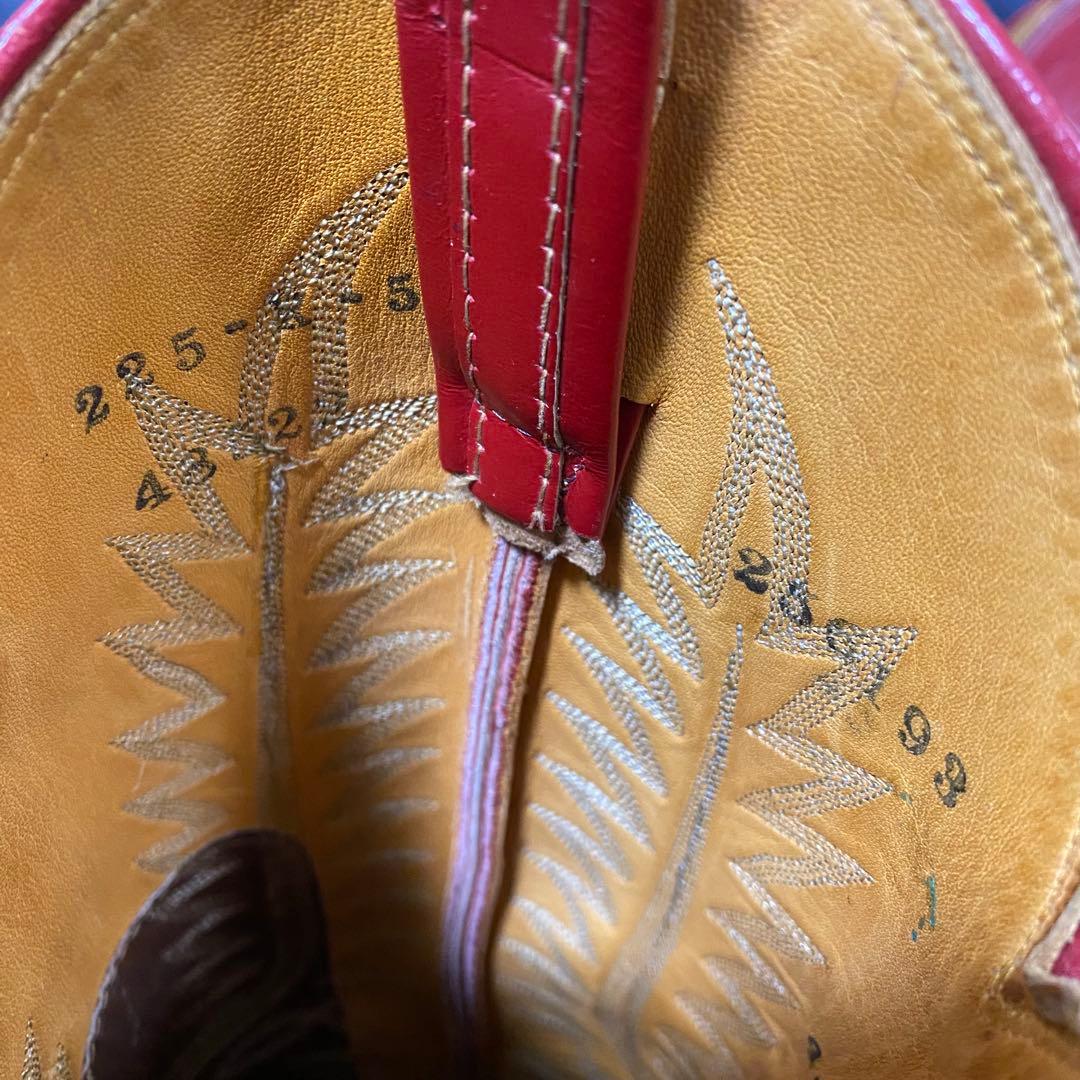 TONY LAMA トニーラマ ウエスタンブーツ レッド ヴィンテージ 80' TONY LAMA トニーラマ ウエスタンブーツ レッド ヴィンテージ 80'