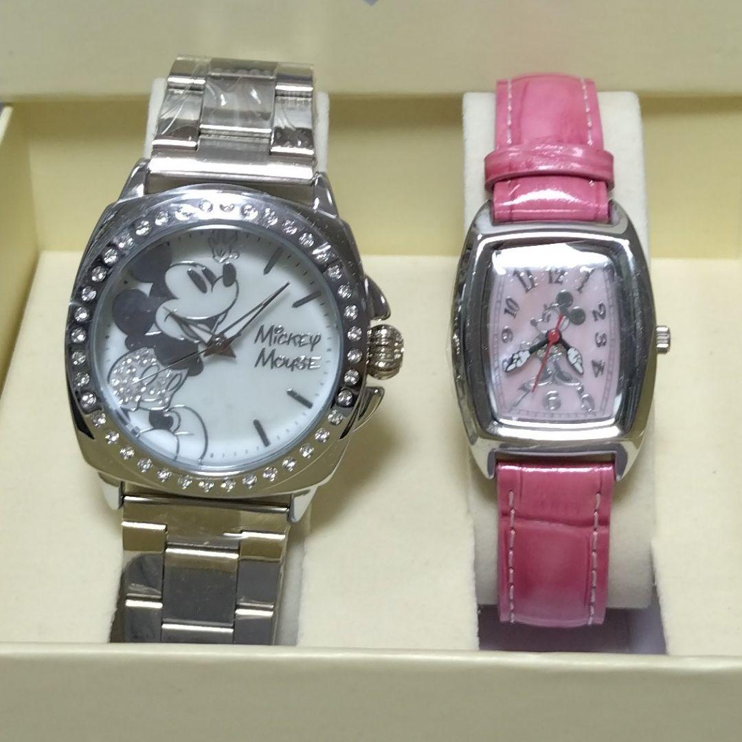 【超美品】ペアウォッチ ミッキー＆ミニー 《未使用》保証書付き
