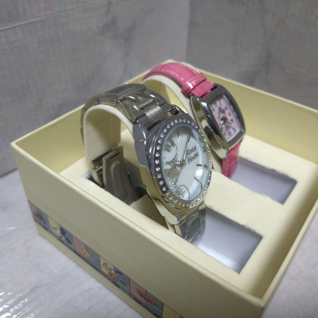 【超美品】ペアウォッチ ミッキー＆ミニー 《未使用》保証書付き