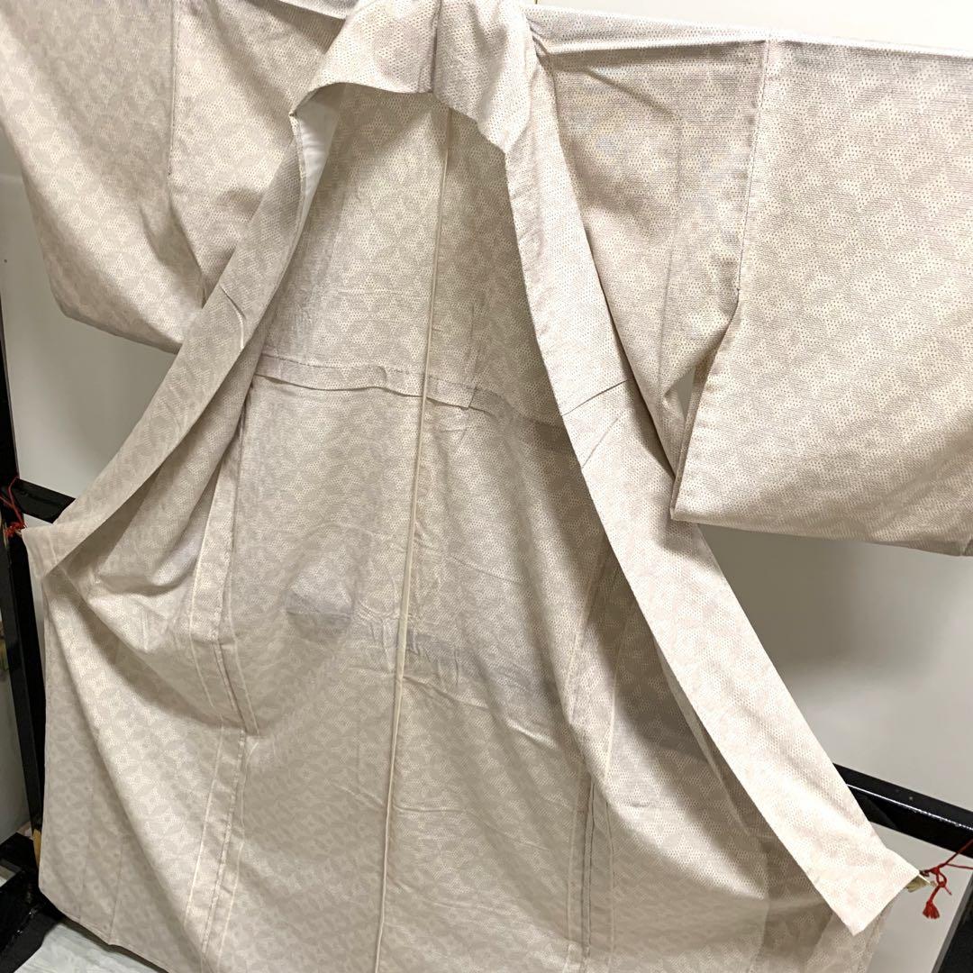 たまちゃん 様専用 G-106 単衣仕立て 本塩沢 亀甲に七宝繋ぎ