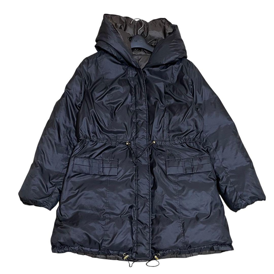 美品　ローズティアラ　大きいサイズ　42　リバーシブル　2way　ダウンコート