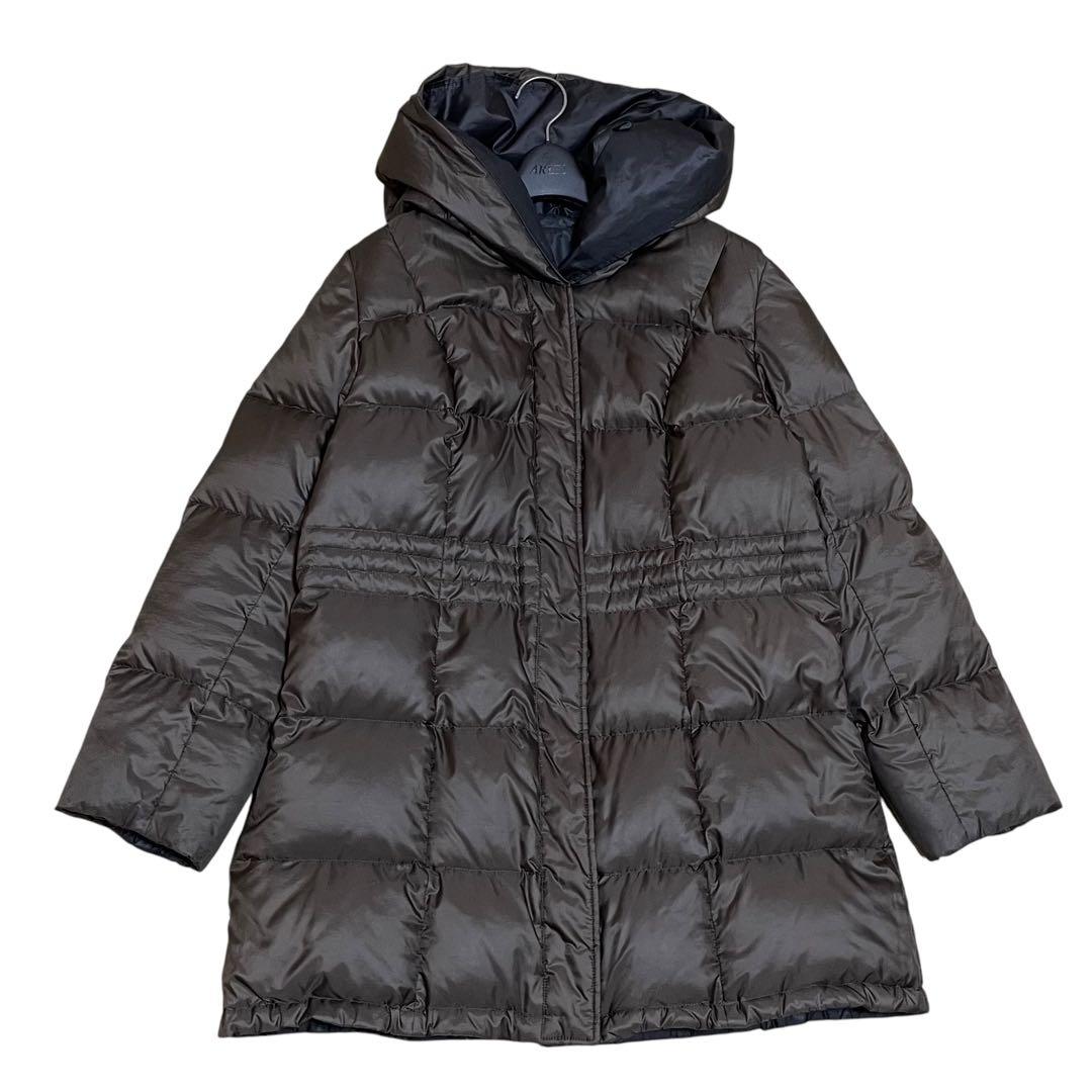 美品　ローズティアラ　大きいサイズ　42　リバーシブル　2way　ダウンコート