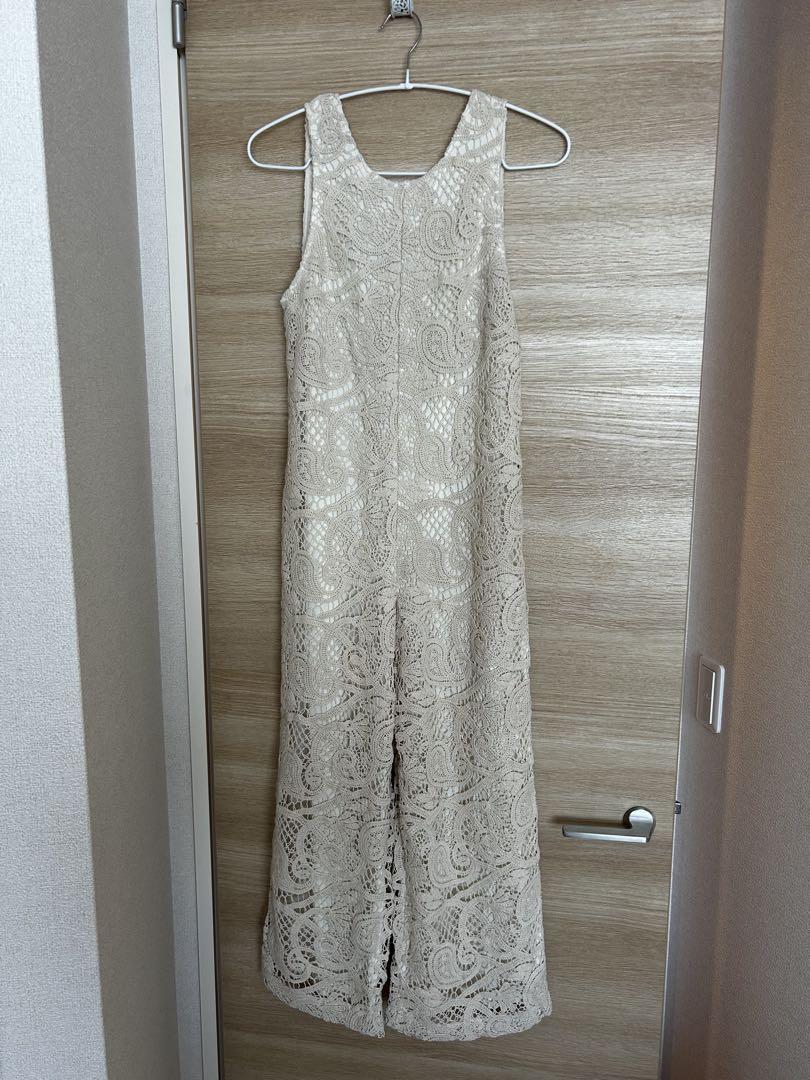 BACK RIBBON LACE ROMPERS