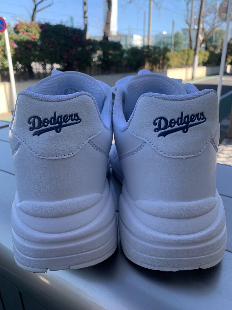 【冬バーゲン★特別送料無料！】 Dodgers LA MLB ホワイト シューズ 靴 ドジャース スニーカー 靴