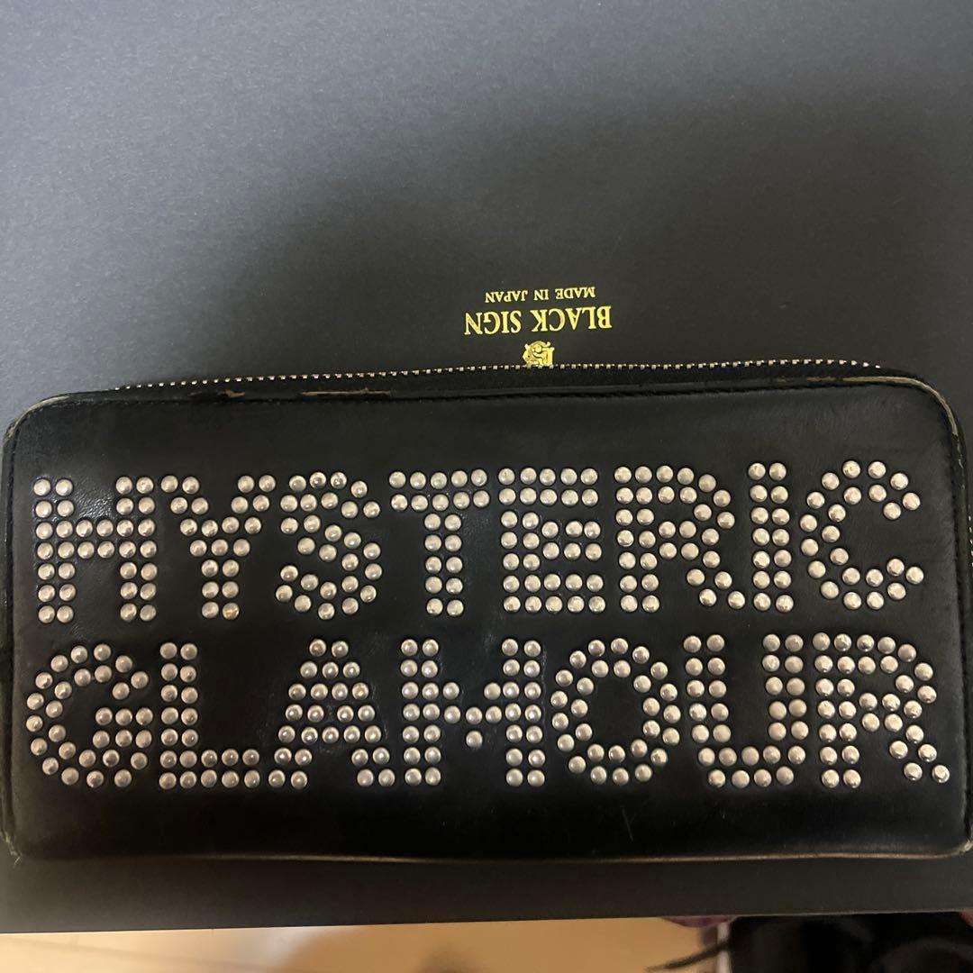HYSTERIC GLAMOUR 黒 レザー 長財布Hysteric Glamour