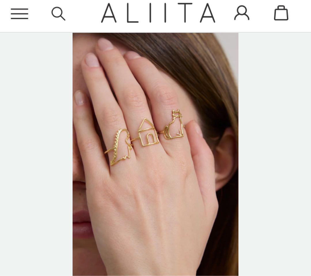ALIITA★DINOリング 9Kイエローゴールド★サイズS