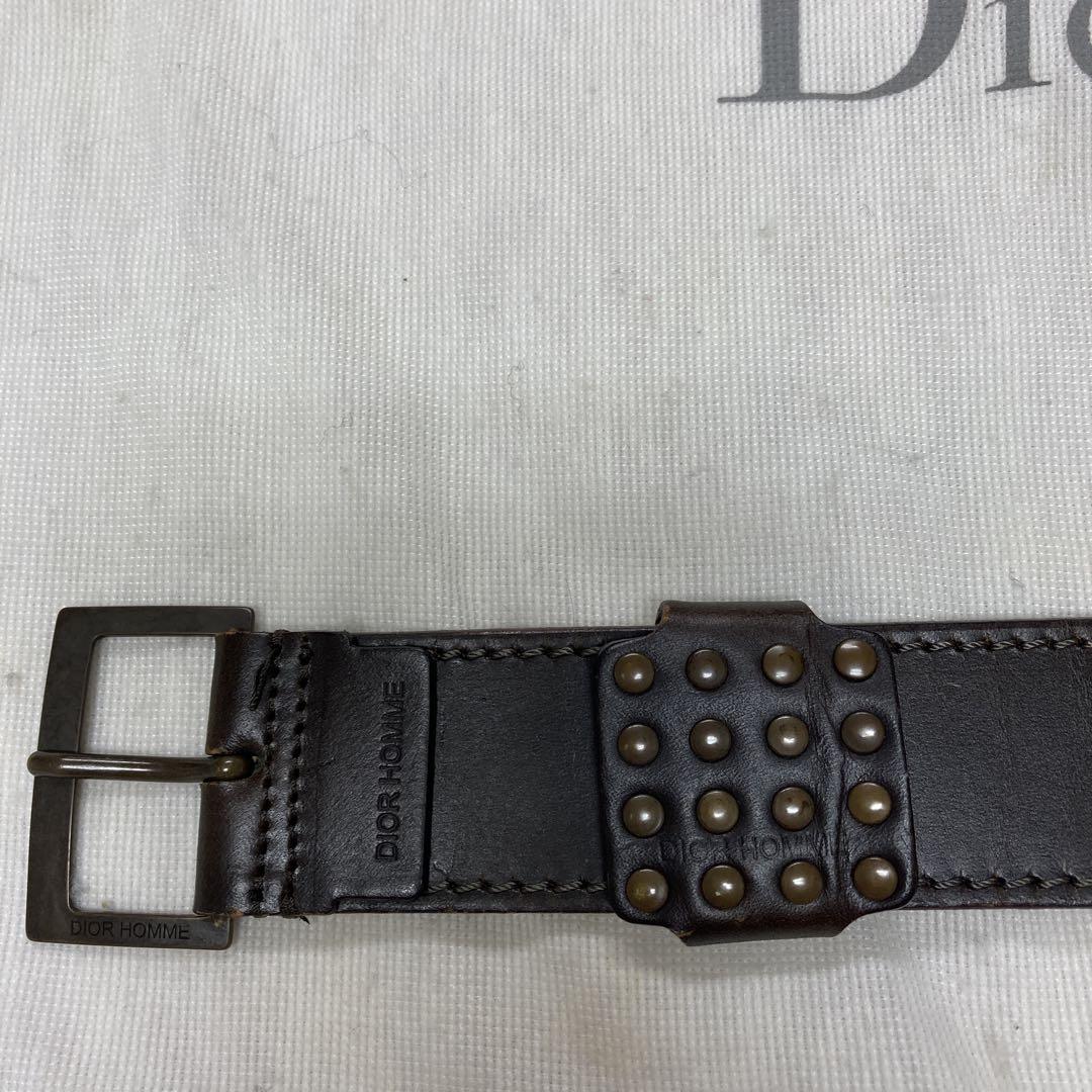 Dior Homme ブラウンレザーベルト 80/95cm 早期修了あり。 Dior Homme ブラウンレザーベルト 80/95cm 早期修了あり。