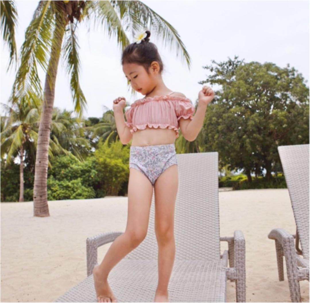 パフスリーブ 女の子 Tシャツ 韓国子供服 130 あす楽対応 パフスリーブ 女の子 Tシャツ 韓国子供服 130 あす楽対応