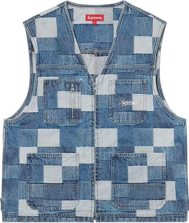 Supreme Patched Denim Vest
