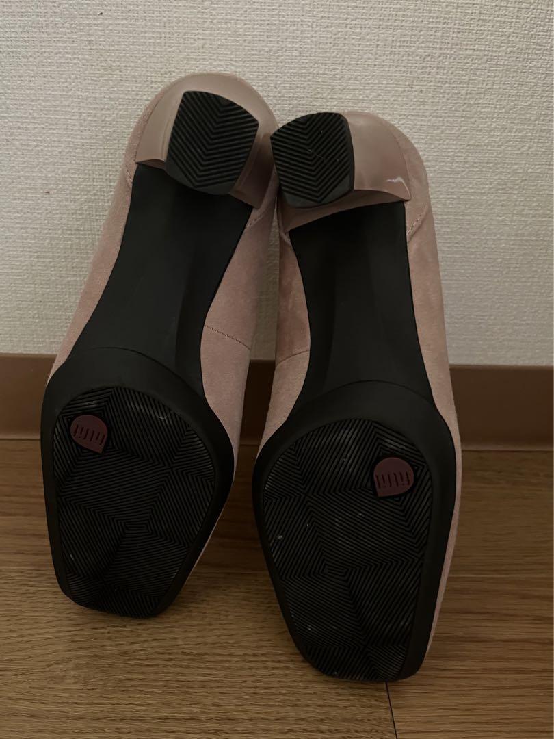 ポインテッドヒールニーカーチャンキーヒール【返品不可商品