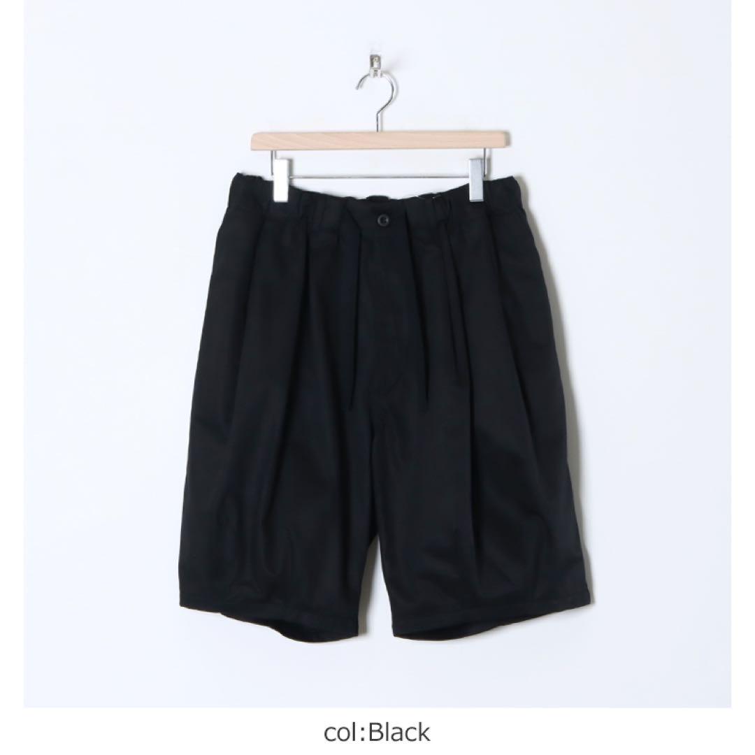 is-ness (イズネス) BALLOON EZ SHORT PANTS 黒-