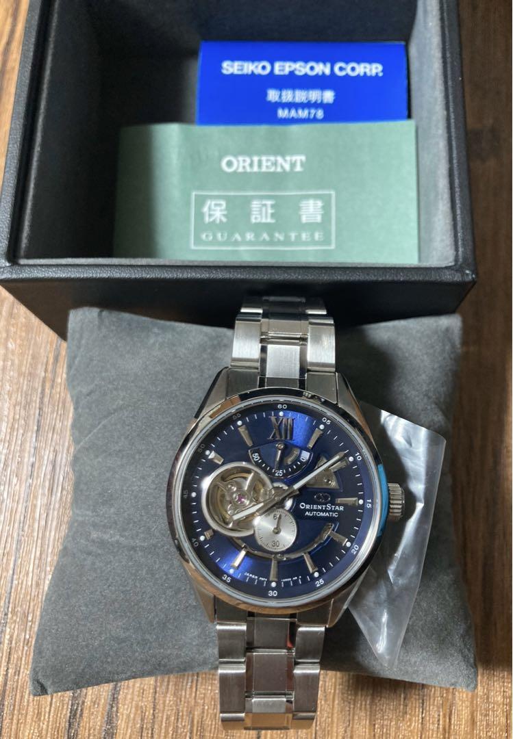ORIENT STAR（機械式オープンハートネイビーRK-AV0004L