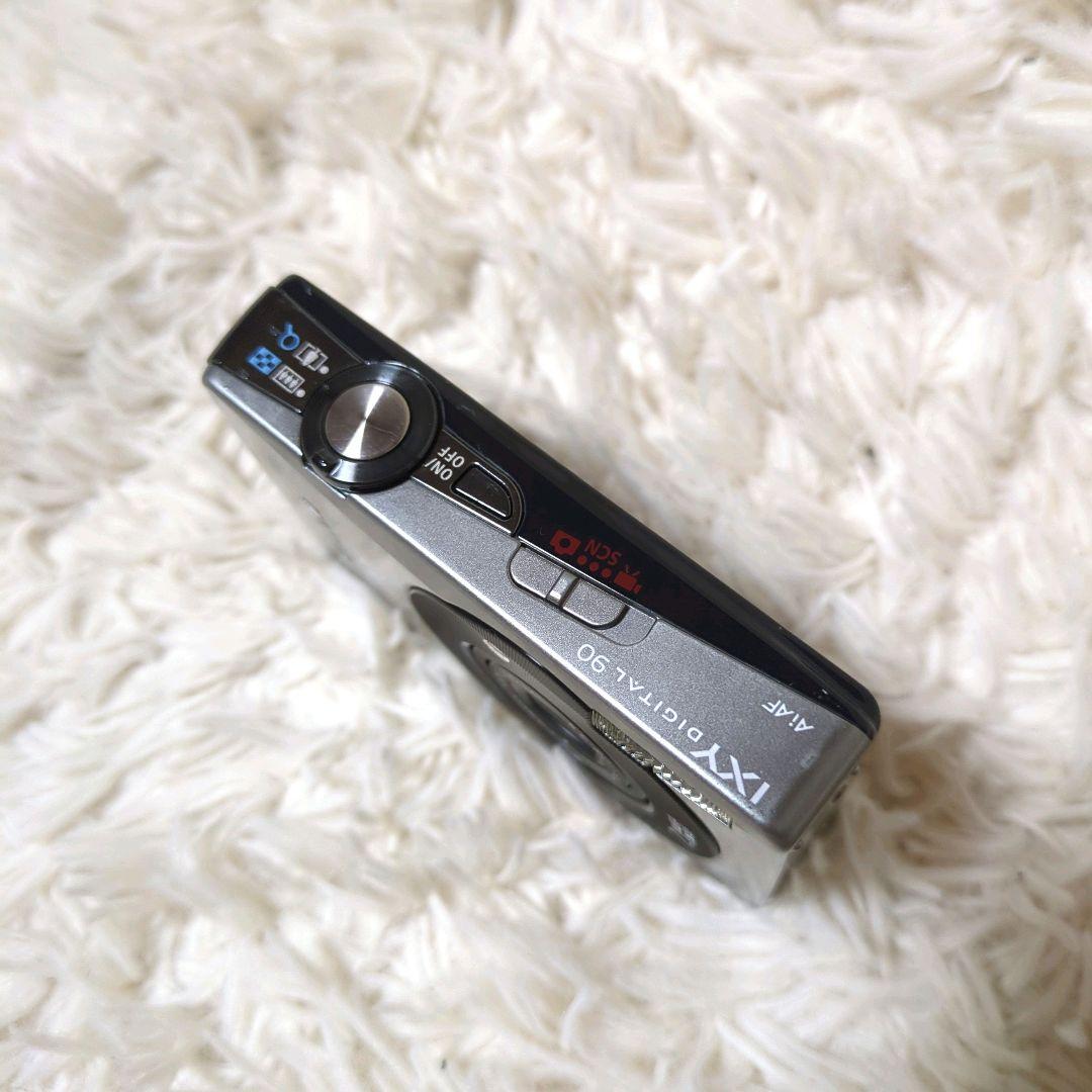 美品！Canon　IXY DIGITAL 90　シルバー×黒 完動品　充電器付属