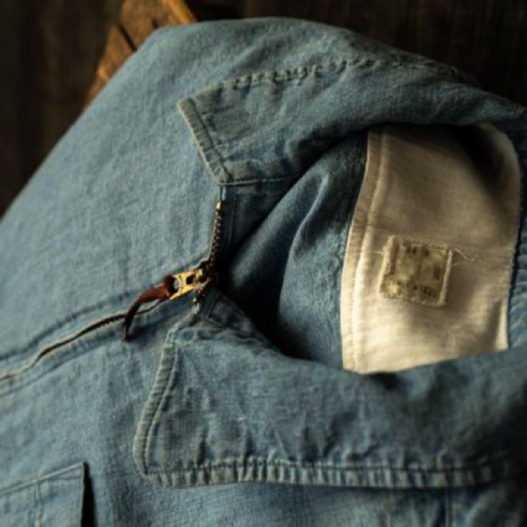 PABLO VINCI Chambray zip shirt - メルカリ