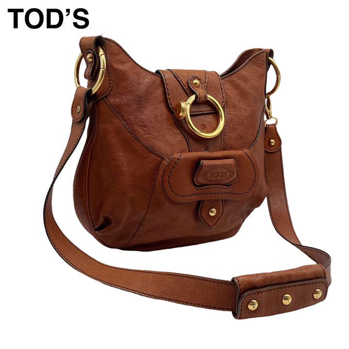 TOD'S トッズ ショルダーバッグ オールレザー 金具 ブラウン - メルカリ TOD'S トッズ ショルダーバッグ オールレザー 金具 ブラウン - メルカリ