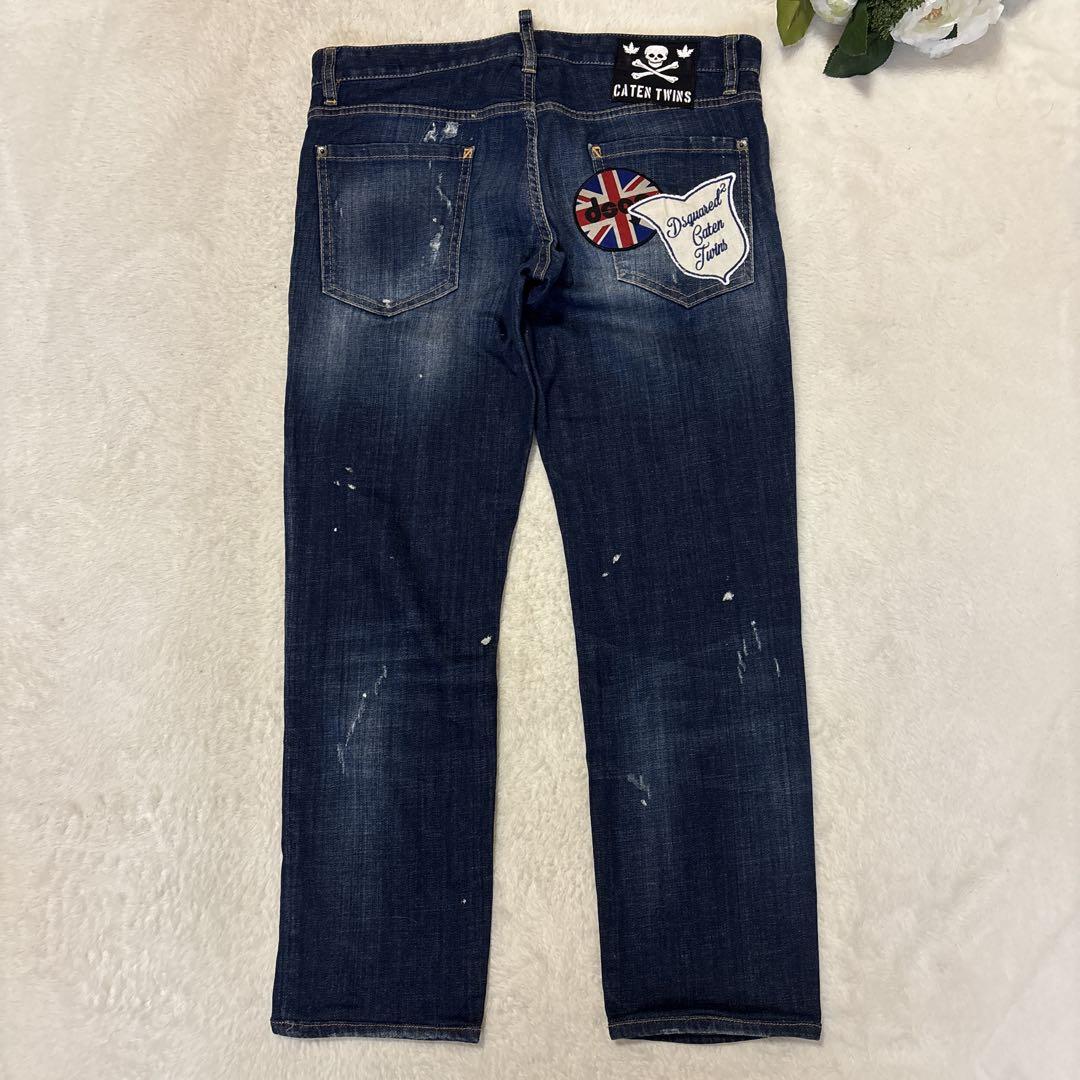 DSQUARED2 ディースクエアード　ストレッチ　マルチワッペン　50