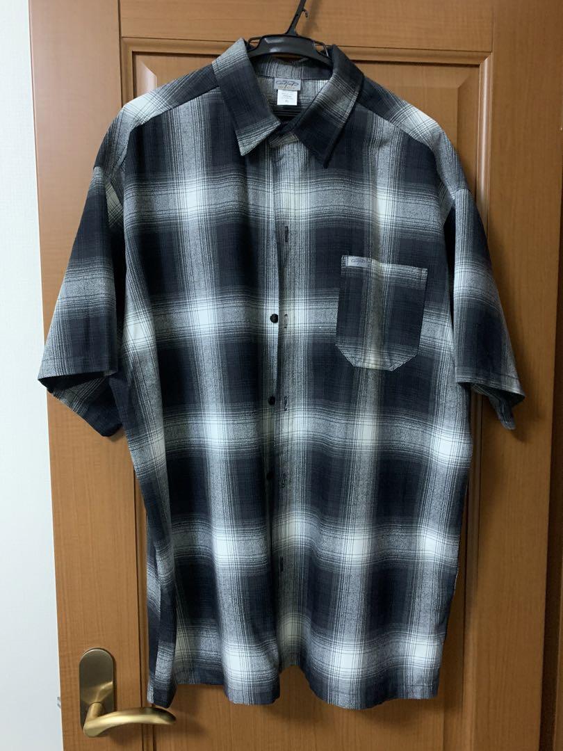 cal top 半袖チェックシャツ　キャルトップ
