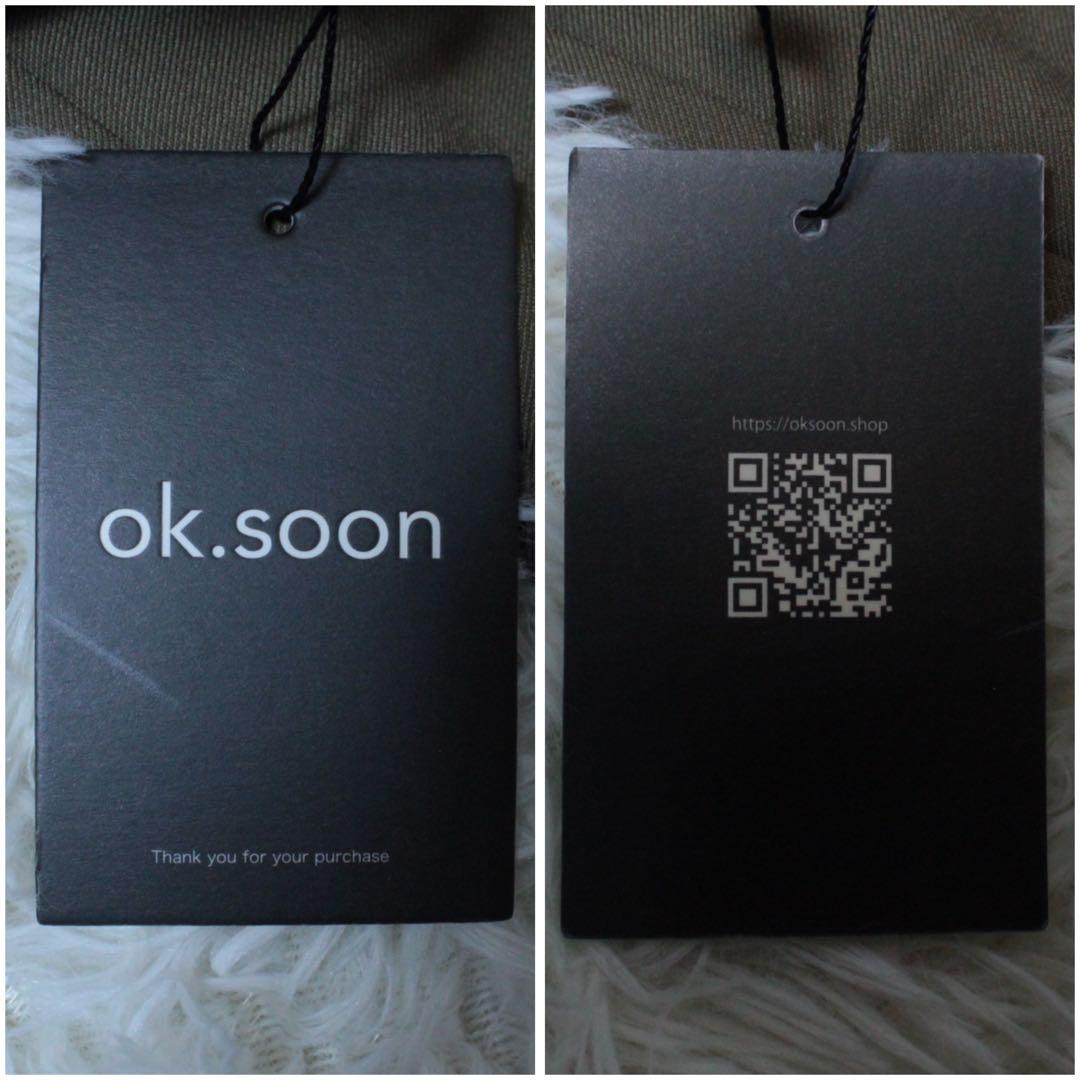 新品 ok.soon 1tuck casual slacks khaki 2 M