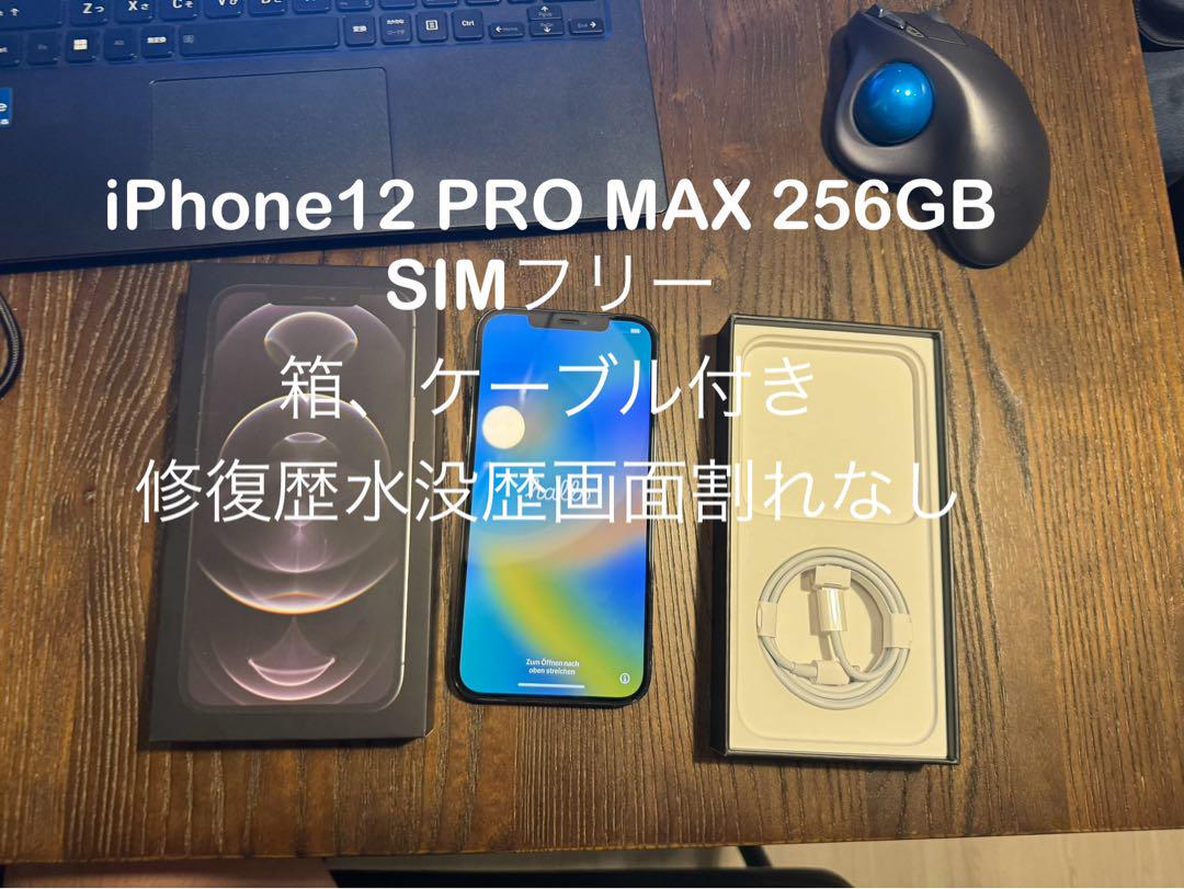 未使用フィルム付iPhone 12 Pro Max 256 GB SIMフリー-