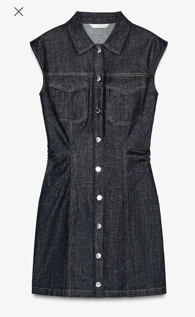 ZARA Z1975 ドレープミニデニムワンピース - メルカリ ZARA Z1975 ドレープミニデニムワンピース - メルカリ