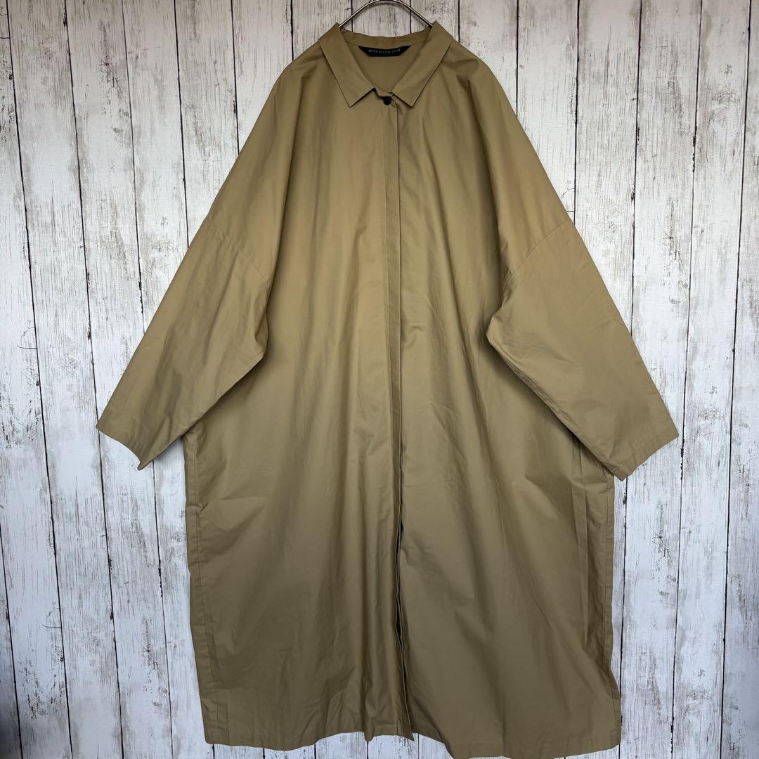 Mizuiroind ミズイロインド コクーンワンピース シャツワンピース