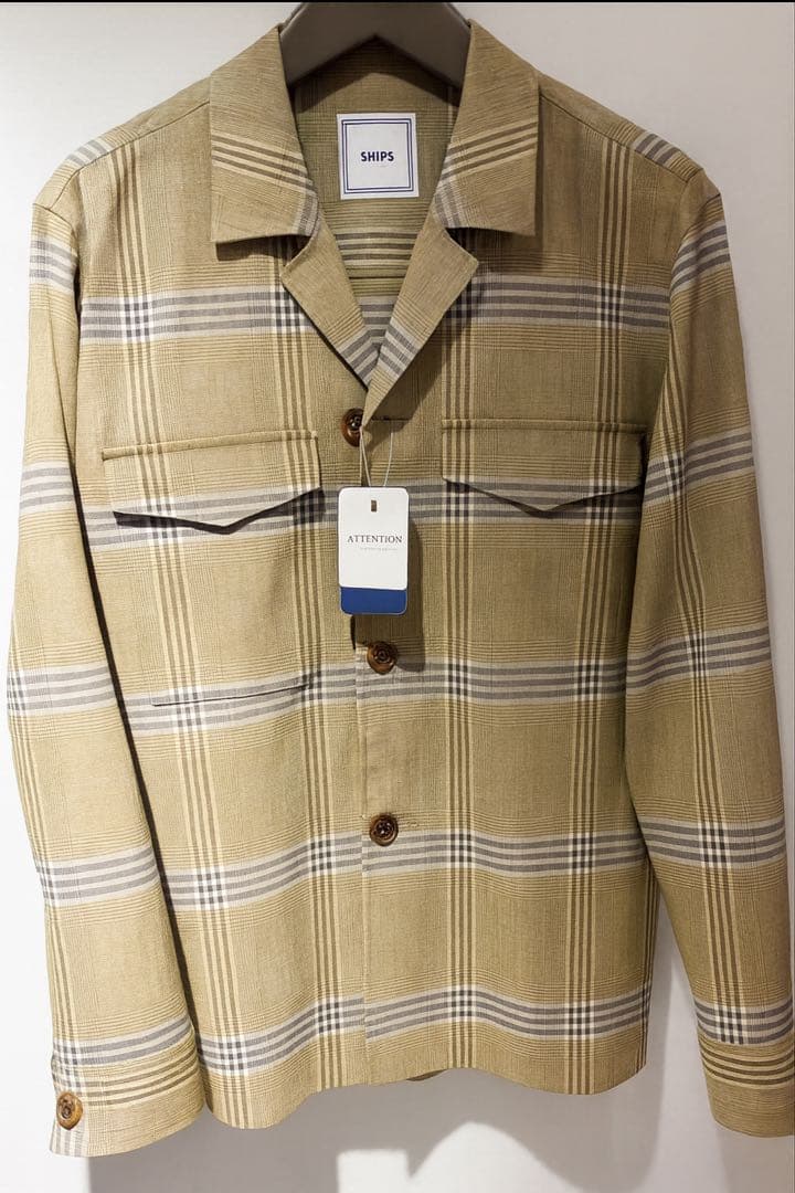 SHIPS リネン×ウール混 セットアップ