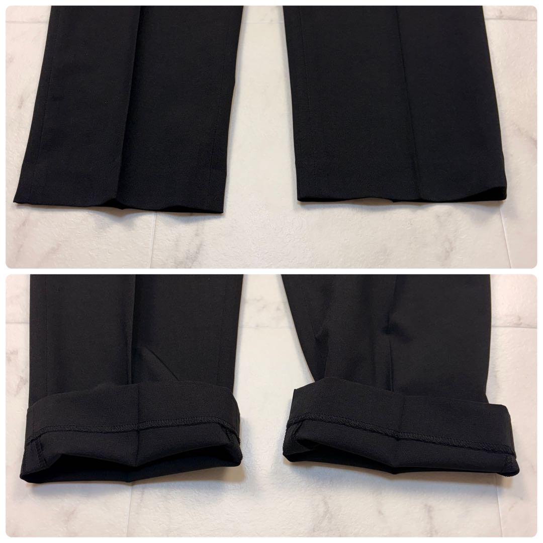 UNIQLO 感動スーツ　セットアップ　黒　 ウールライク XL パンツスーツ1