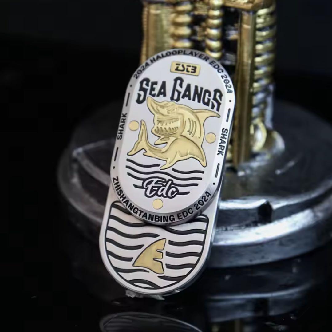 新品未開封 フィジェットトイ スライダー サメ EDC Shark シャーク ④ 新品未開封」EDC フィジェットトイ フィジェットスライダー