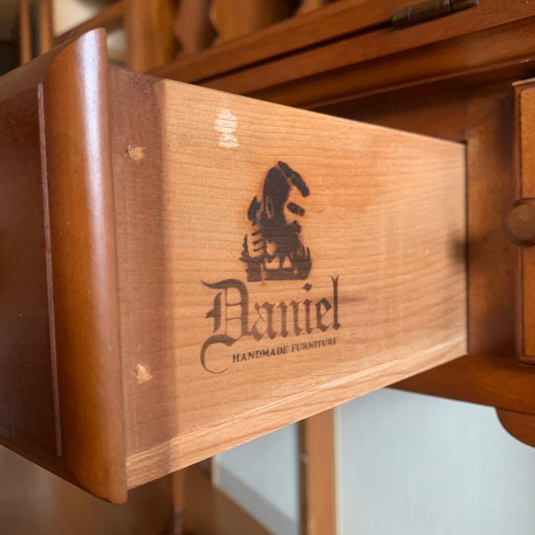 GMIK160○勇峰工芸 ライティングビューロー チェスト デスク 引き出し