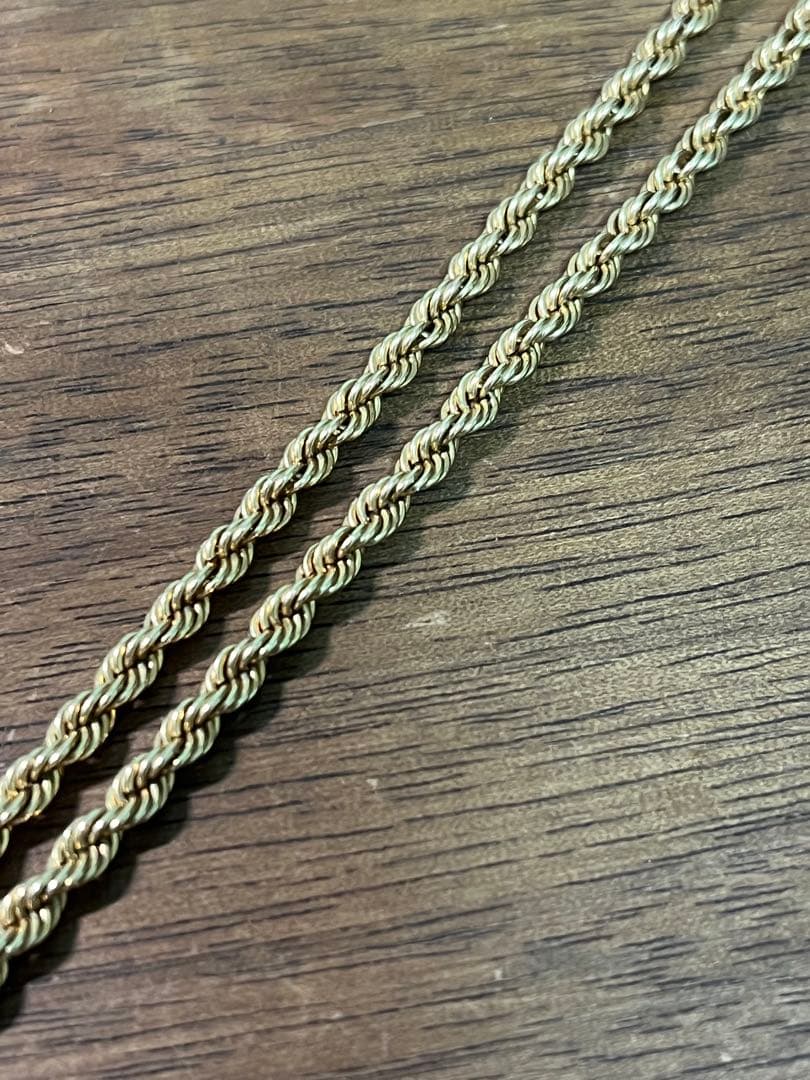 K14ツイストロープネックレス 17g 45cm K14ツイストロープネックレス 17g 45cm