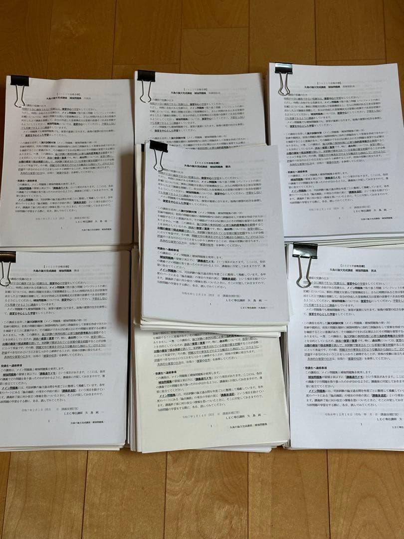 LEC（2025年合格目標）矢島の論文完成講座（7科目）