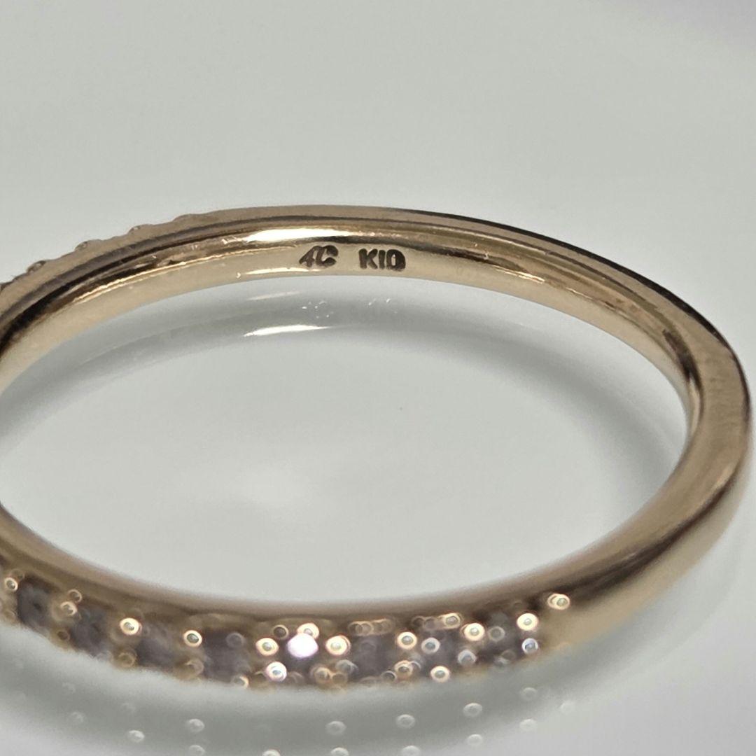 店内商品がすべてレジにて半額！！ 4℃ K10 YG ハーフエタニティ ダイヤ ピンキーリング 1号 - メルカリ アクセサリー