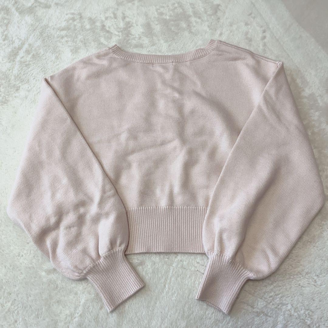 JILLbyJILL STUART ロゴジャガードビジューニット エクリュ