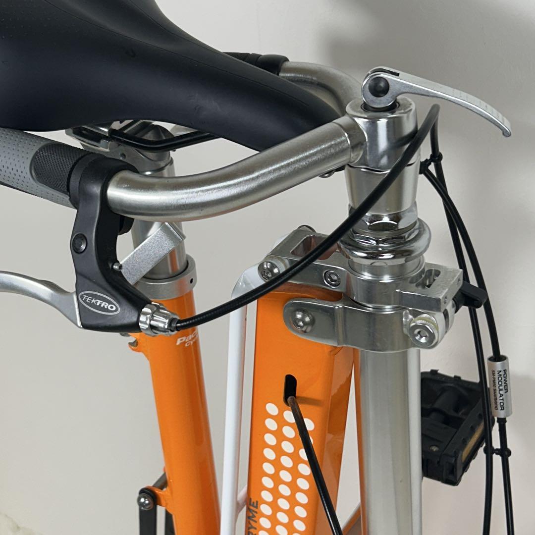 【極美品】CARRY ME　人気のオレンジ　8インチ　折り畳み自転車