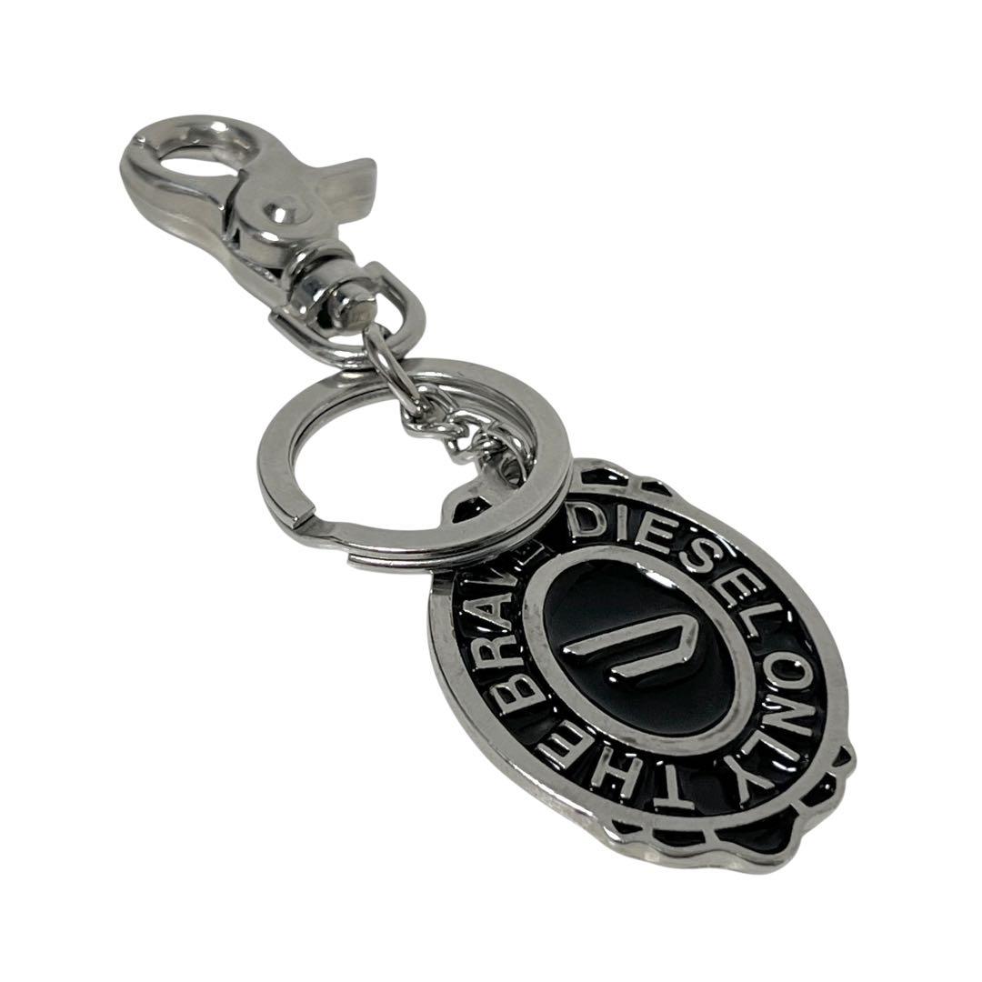 【美品】DIESEL ディーゼル キーリング キーホルダー ブラック 希少 レア