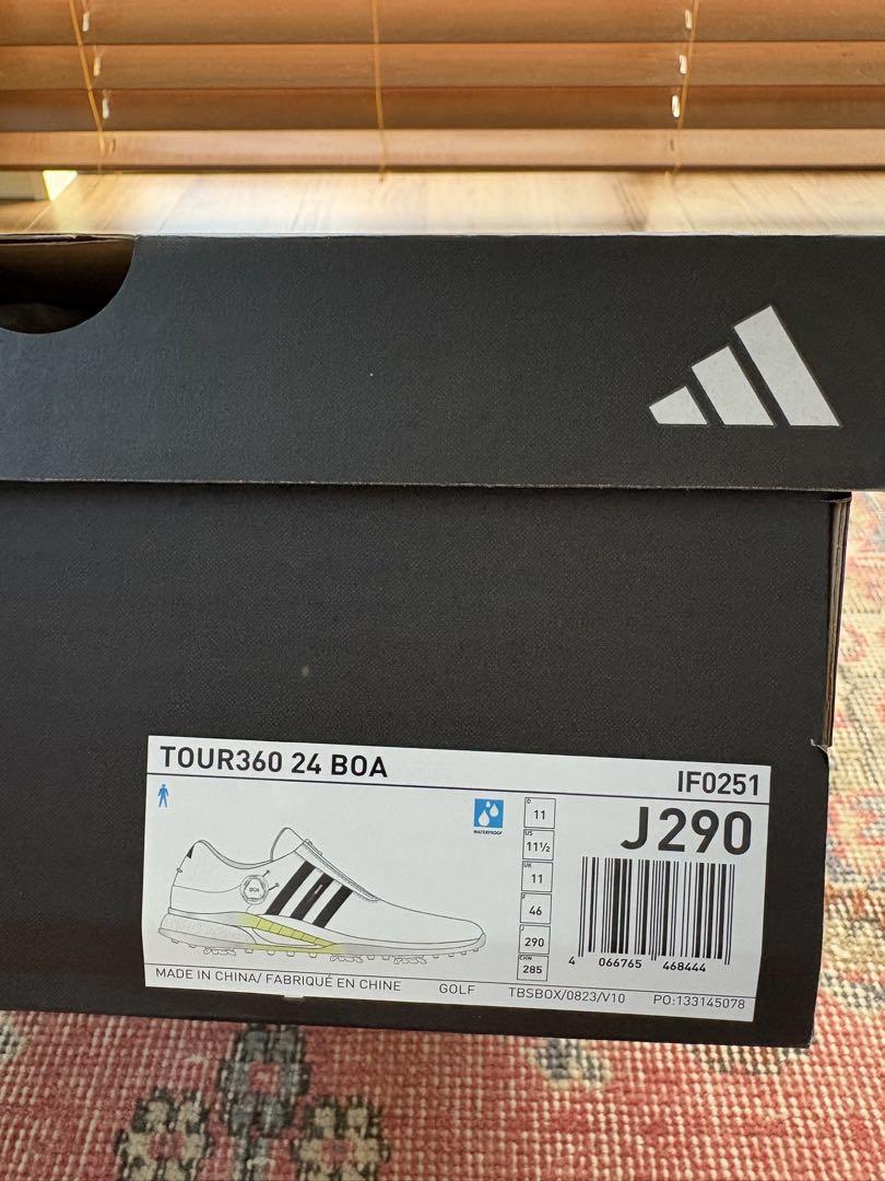 adidas ゴルフシューズ TOUR360 ホワイト/ブラック29c US11 adidas ゴルフシューズ TOUR360 ホワイト/ブラック29c US11