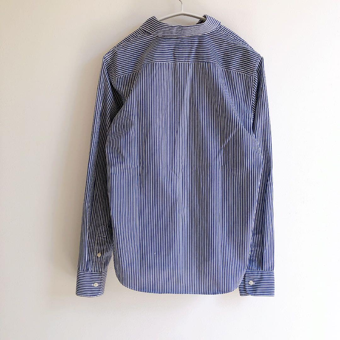 keichankoラルフローレン　ストライプ　シャツ　刺繍ロゴ