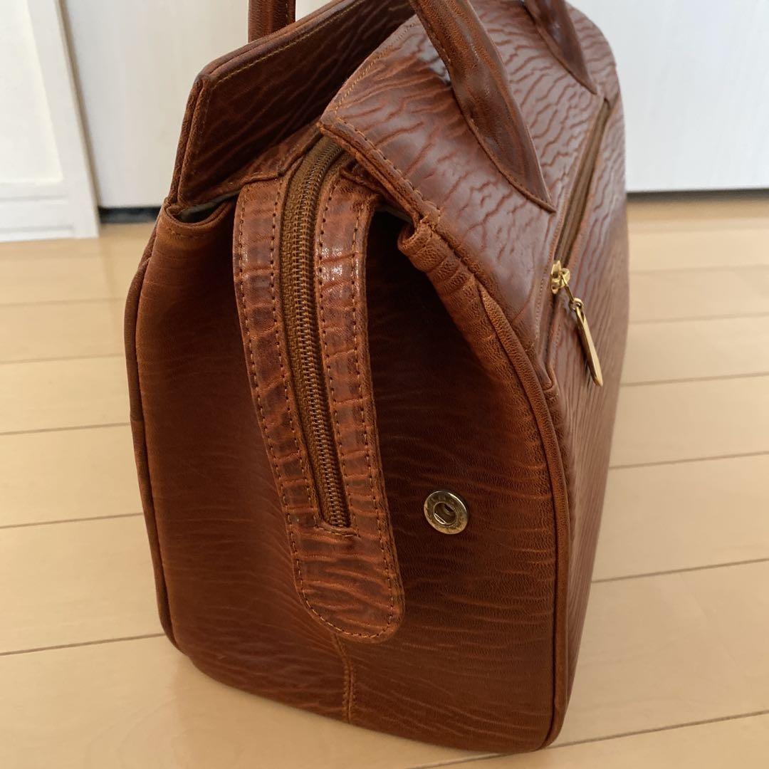 SEA LION SKINアシカ革 ブラウン ハンドバッグ GENUINE - メルカリ