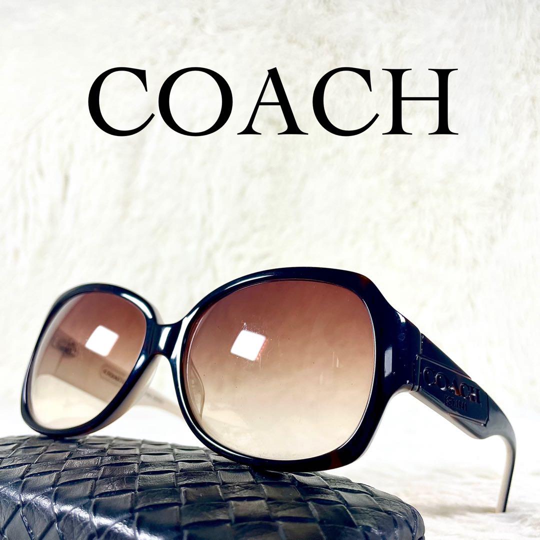 美品 COACH サングラス MELODY ブラウンレンズ べっ甲柄フレーム