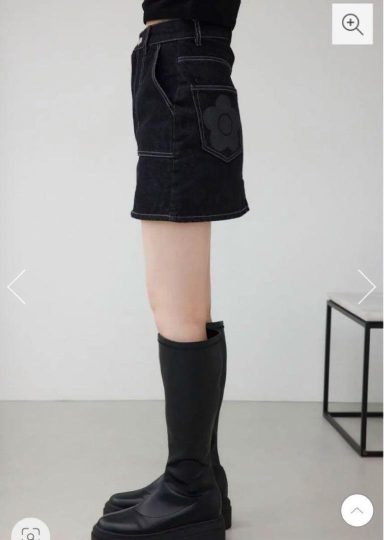 MARY QUANT AZUL ロゴデニムミニスカート　Mサイズ