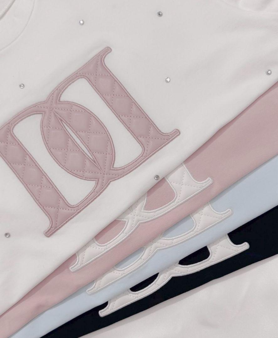 【正規品】darich キルティングアップリケビジューTシャツ　ダーリッチ